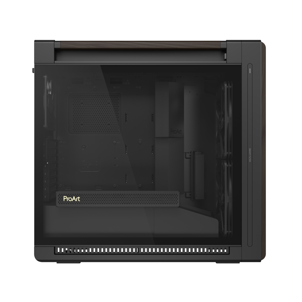 ウォールナット材を採用した高エアフローPCケース「ProArt PA602 Wood